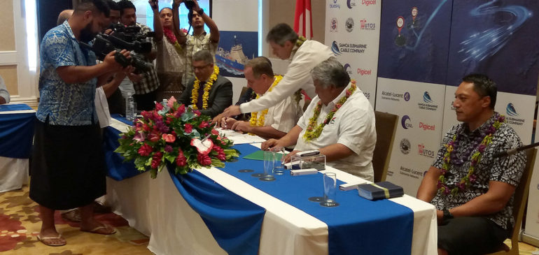 The Territory of Wallis & Futuna and the island of Vanua Levu, Fiji, join the Tui-Samoa Cable family